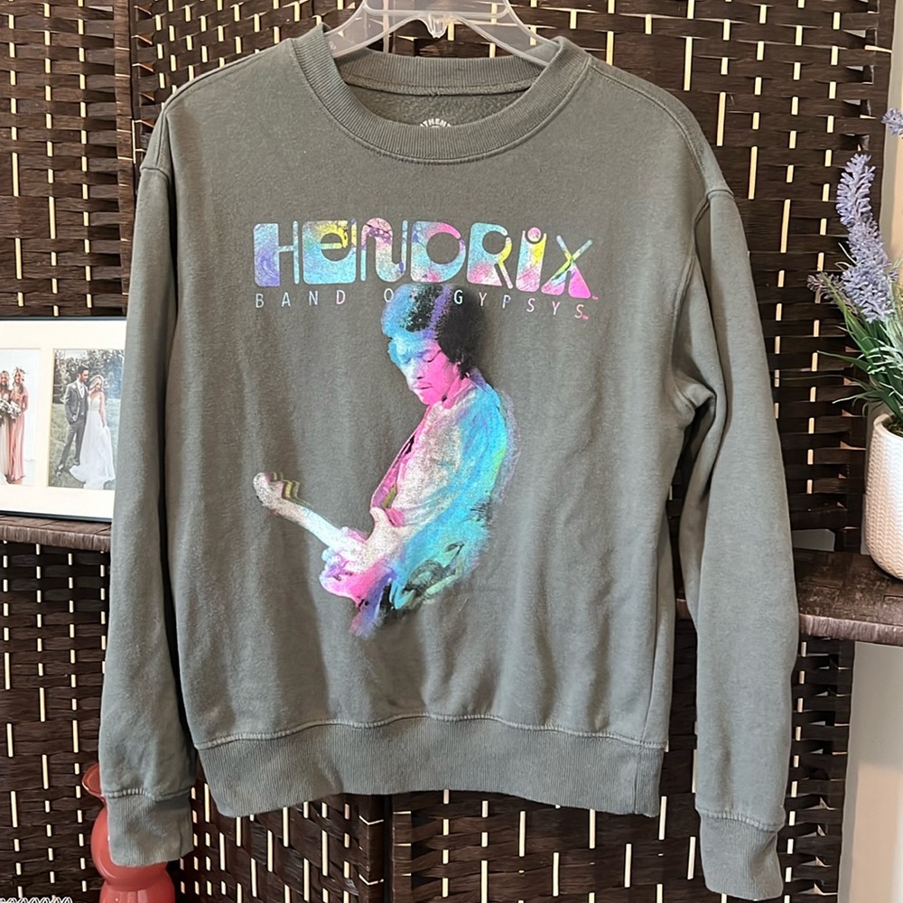 HENDRIX Band of Gypsys Crewneck Sweatshirt Jimi Hendrix XS Extra Small
